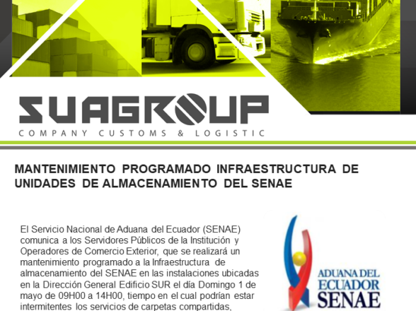 MANTENIMIENTO PROGRAMADO INFRAESTRUCTURA DE UNIDADES DE ALMACENAMIENTO DEL SENAE