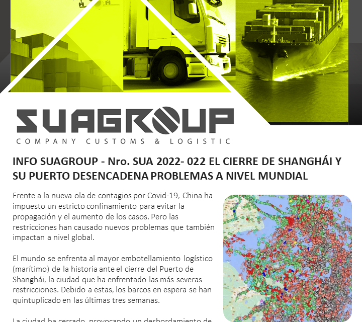 EL CIERRE DE SHANGHÁI Y SU PUERTO DESENCADENA PROBLEMAS A NIVEL MUNDIAL