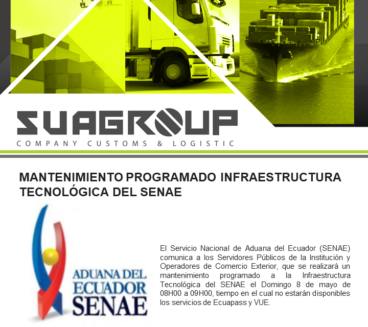 MANTENIMIENTO PROGRAMADO INFRAESTRUCTURA TECNOLÓGICA DEL SENAE