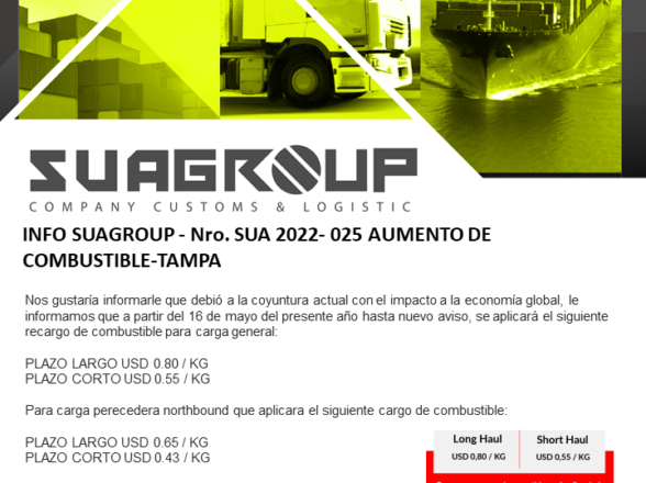AUMENTO DE COMBUSTIBLE-TAMPA