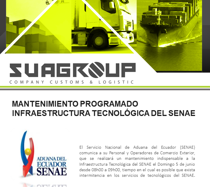 MANTENIMIENTO PROGRAMADO INFRAESTRUCTURA TECNOLÓGICA DEL SENAE